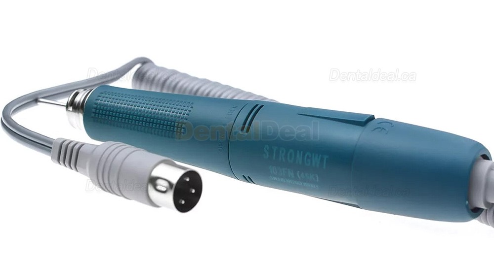 STRONGWT 103FN Double-lock Brush Micro Motor Handpiece 45K RPM for Dental Micromotor
